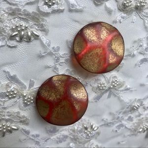 Retro Clip on Earrings 60s Mod